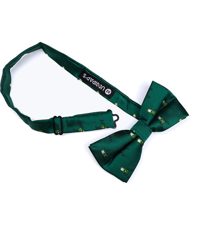 Weihnachtsfliege Grün Nr. 2 Herren aus Polyester «Christmas»