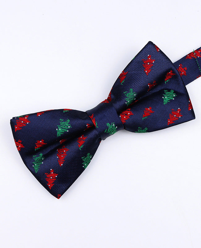 Weihnachts-Fliege Blau n°2 Herren aus Polyester «Christmas»