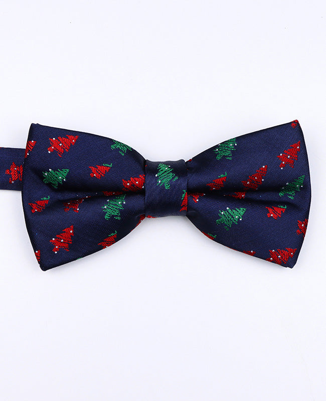 Weihnachts-Fliege Blau n°2 Herren aus Polyester «Christmas»