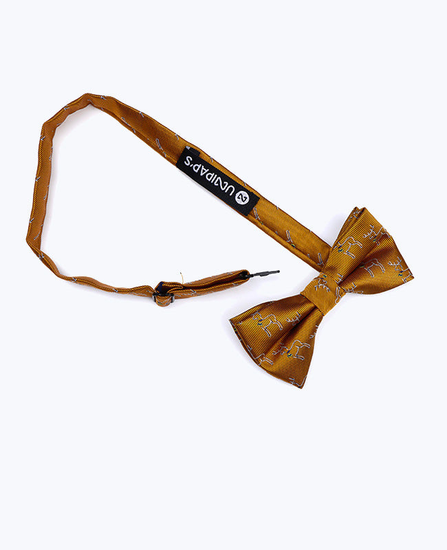 Weihnachts-Fliege Gold Kinder aus Polyester «Christmas»