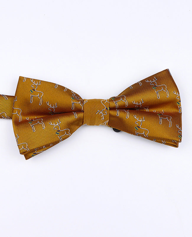 Weihnachts-Fliege Gold Herren aus Polyester «Christmas»