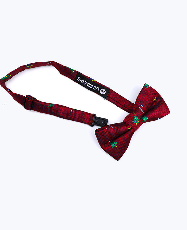 Weihnachts-Fliege Rot Nr. 2 Kinder aus Polyester «Christmas»