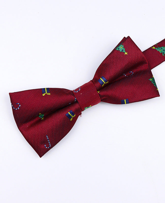 Weihnachts-Fliege Rot Nr. 2 Herren aus Polyester «Christmas»