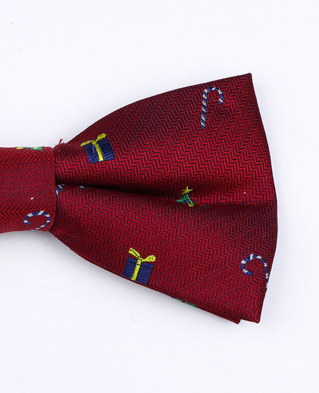 Weihnachts-Fliege Rot Nr. 2 Herren aus Polyester «Christmas»