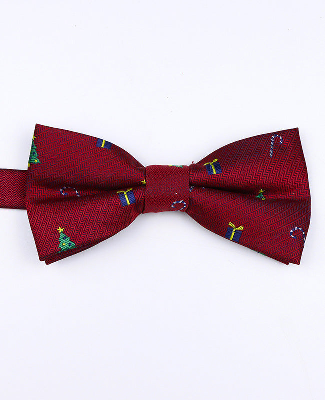 Weihnachts-Fliege Rot Nr. 2 Herren aus Polyester «Christmas»