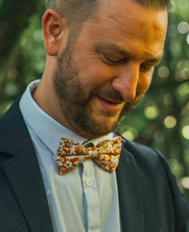 Fliegen Liberty Orange Vater & Sohn Baumwolle «Clovis»