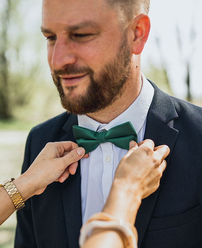 Noeud Papillon Vert n°2 Homme en Polyester «Jules»