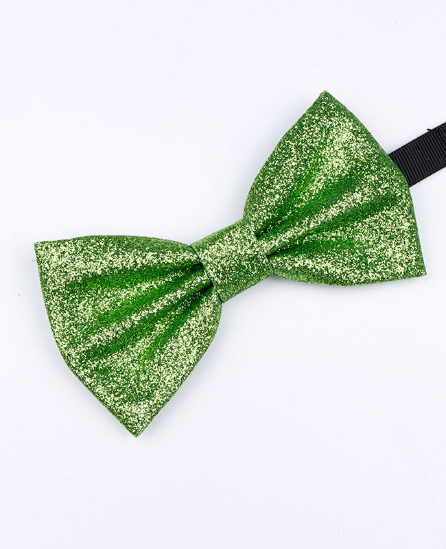 Glitzer-Fliege Grün Herren Nr. 2 Polyester «Olive»