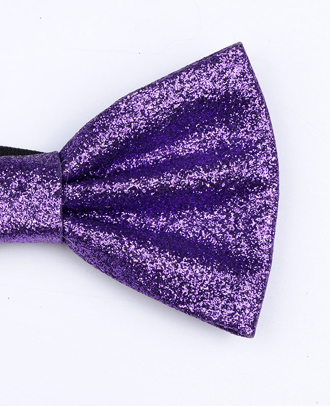 Noeud Papillon à Paillette Violet Homme en Polyester «Olive»