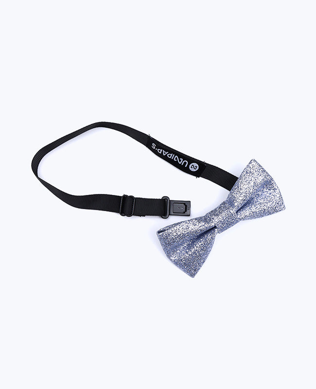 Silber Glitzer Fliege Nr. 2 Kinder aus Polyester «Olive»