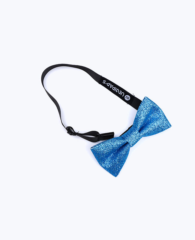 Fliege mit Pailletten Blau Nr. 2 Kinder aus Polyester «Olive»