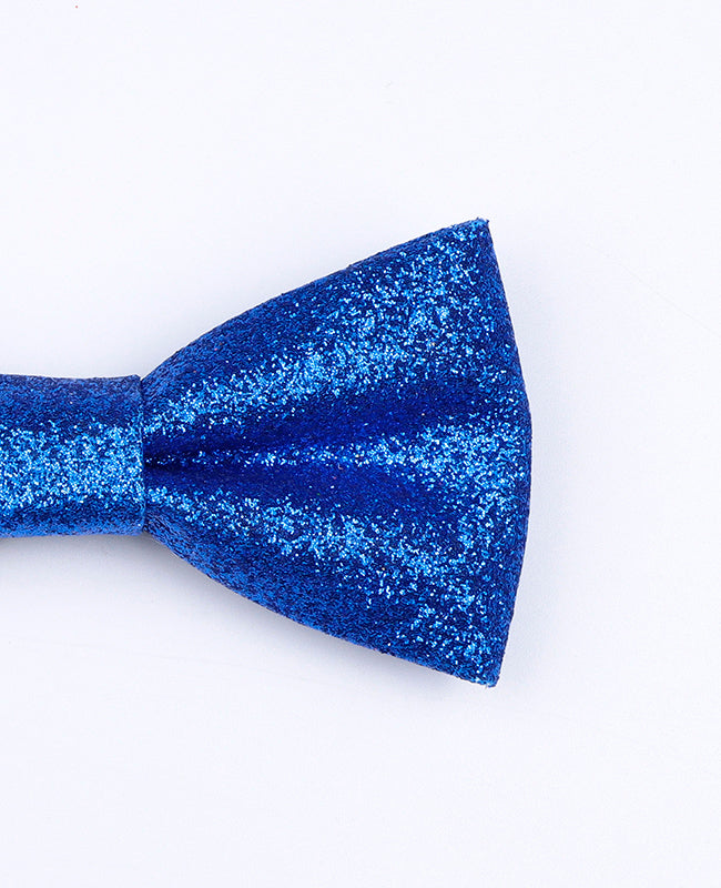 Glitzer-Fliege Blau n°1 Kinder aus Polyester «Olive»