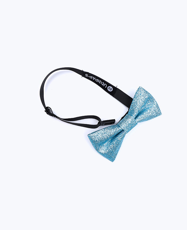 Fliege mit Blau-Glitzer Nr. 3 Kinder aus Polyester «Olive»