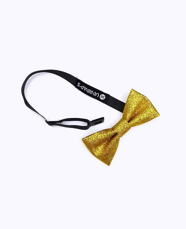 Fliege mit Goldglitzer n°1 Kinder aus Polyester «Olive»