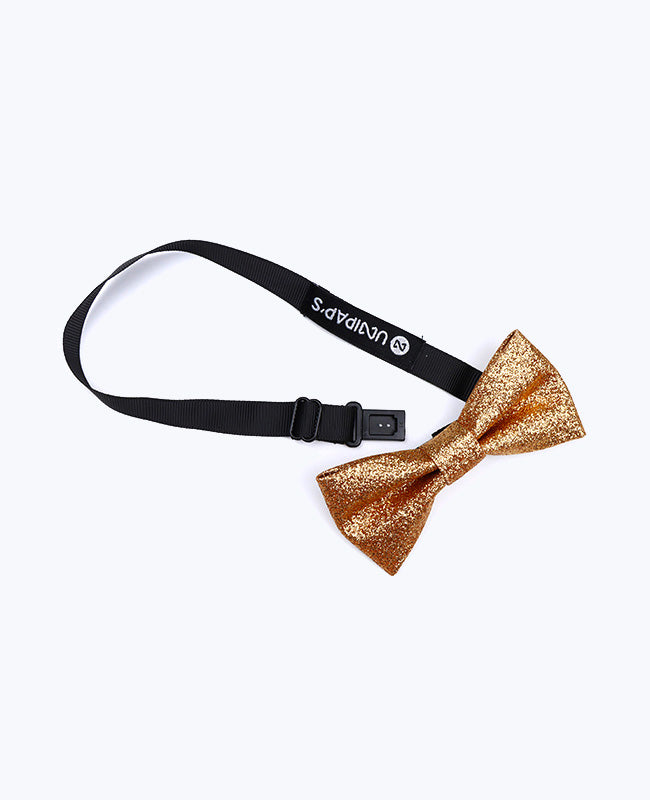 Fliege mit Goldglitzer n°2 Kinder aus Polyester «Olive»