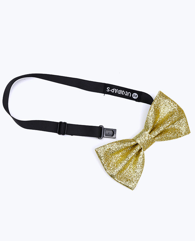 Glitzer-Fliege Gold Nr. 3 Herren aus Polyester «Olive»