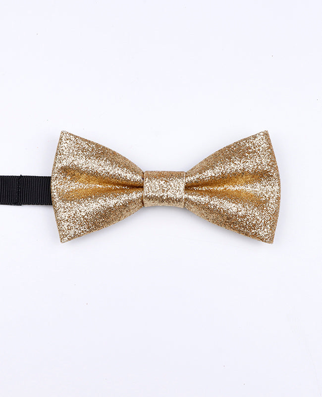 Kinderfliege mit Pailletten Gold n°4 aus Polyester «Olive»