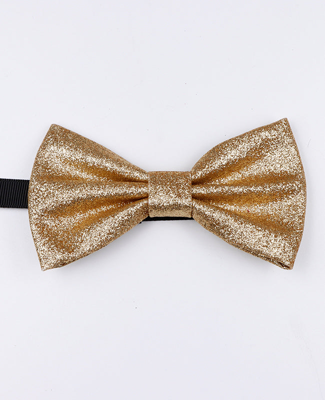 Fliege mit Glitzer Gold Nr. 4 aus Polyester «Olive»