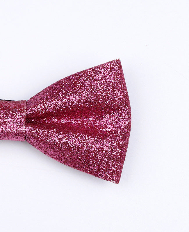 Fliege mit Glitzer Rosa Nr. 1 Kinder aus Polyester «Olive»