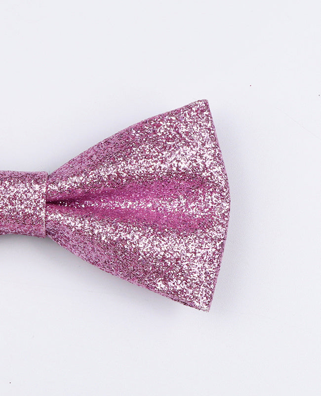 Fliege mit Glitzer Rosa Nr. 3 Kinder aus Polyester «Olive»