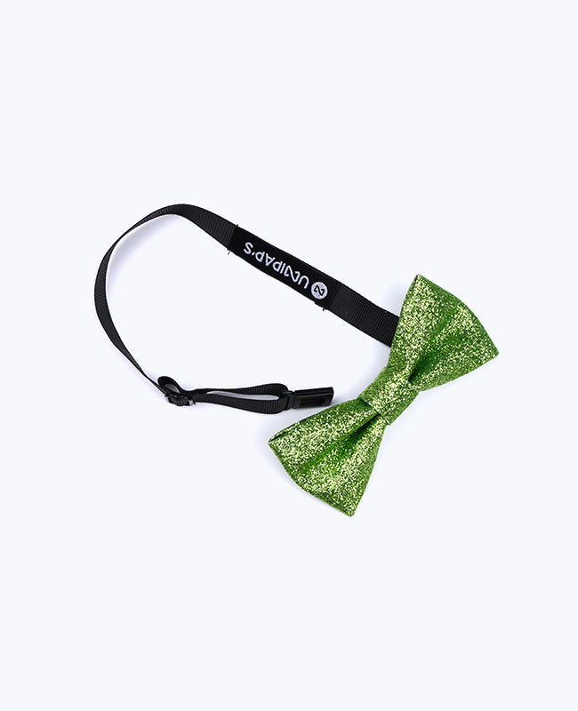 Kinderfliege mit Pailletten Grün n°2 aus Polyester «Olive»