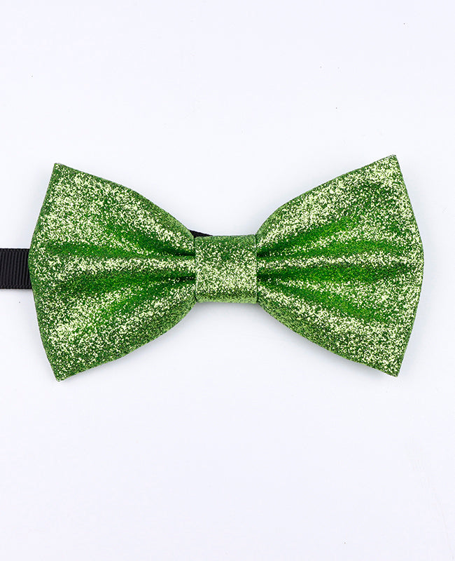 Fliege mit Pailletten Grün Nr. 2 Herren aus Polyester «Olive»