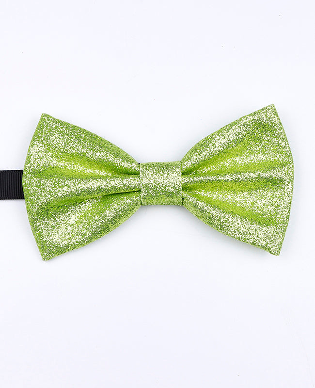 Fliege mit Pailletten Grün n°3 aus Polyester «Olive»