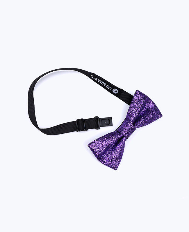 Glitzer-Fliege Violett Kind aus Polyester «Olive»