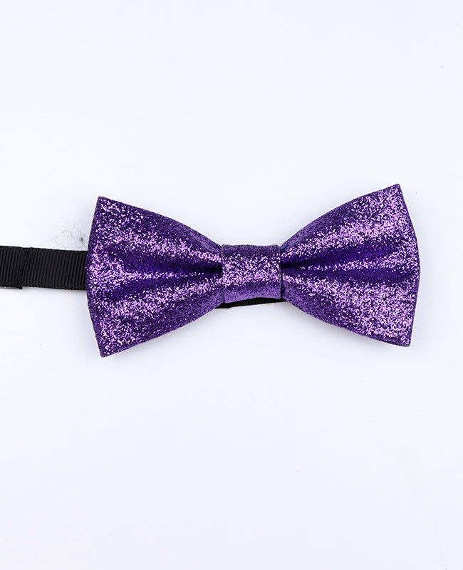 Glitzer-Fliege Violett Kind aus Polyester «Olive»