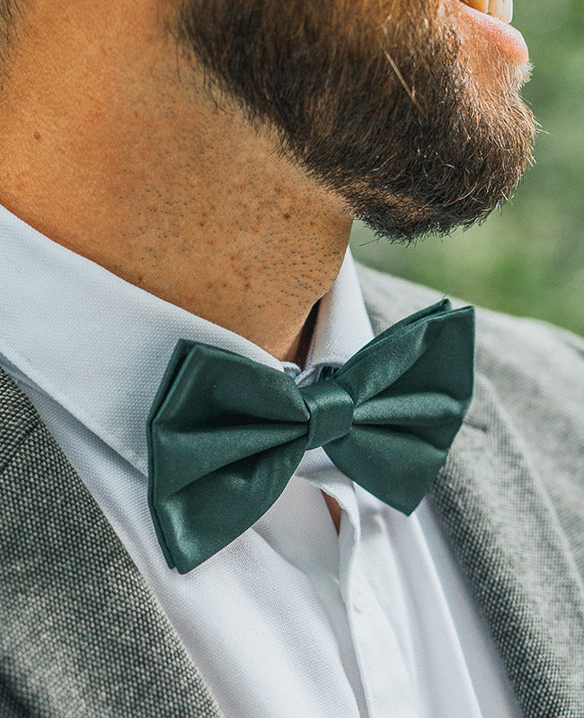 Fliege Grün n°4 Herren aus Polyester «Anatole»