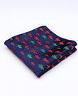 Weihnachts-Einstecktuch Blau n°2 aus Polyester «Christmas»