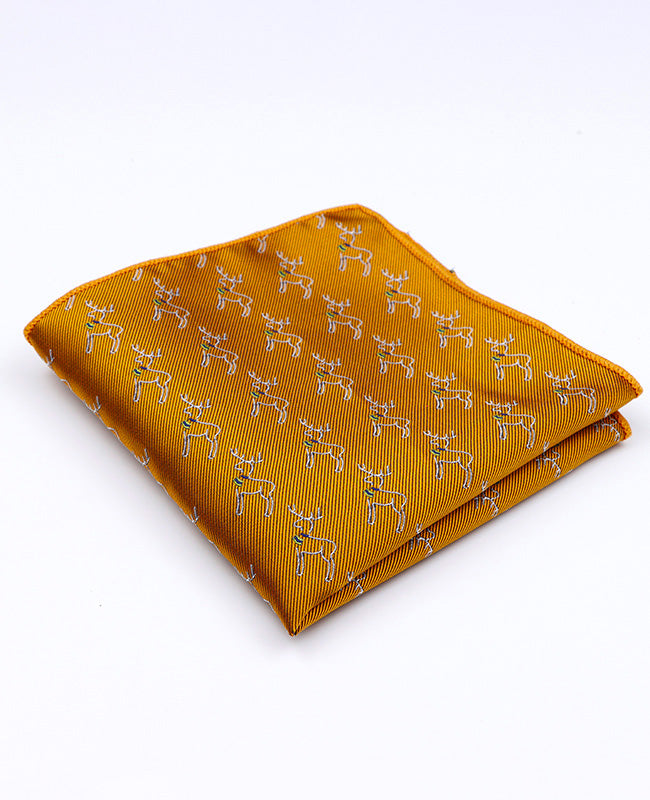 Weihnachts-Einstecktuch Gold aus Polyester «Christmas»