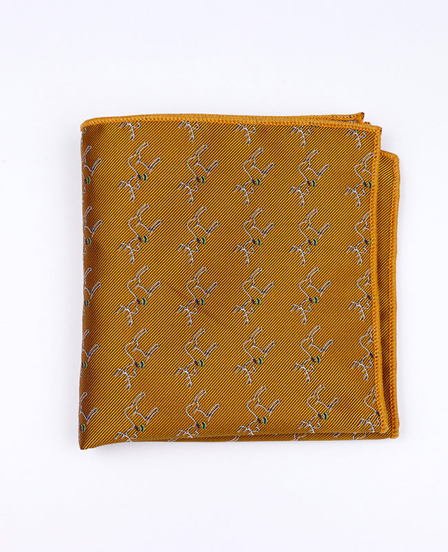 Weihnachts-Einstecktuch Gold aus Polyester «Christmas»