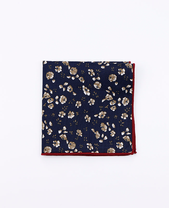 Einstecktuch Liberty Blau n°13 aus Baumwolle | Gaspard - Unipap's