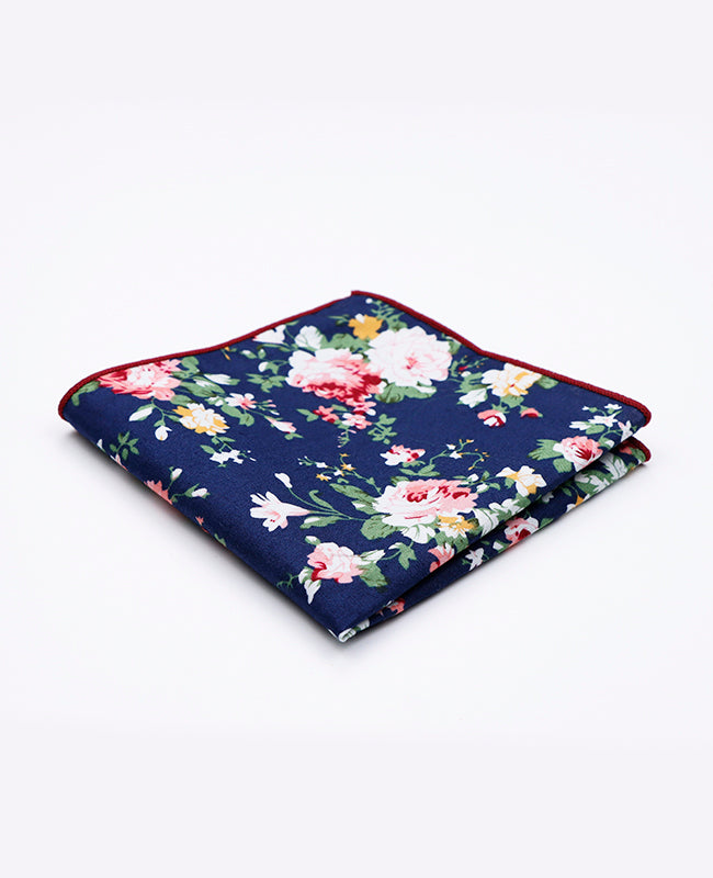 Einstecktuch Liberty Blau Nr. 2 aus Baumwolle | Charles - Unipap's