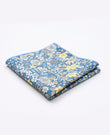 Einstecktuch Liberty Blau Nr. 3 aus Baumwolle | Gaspard - Unipap's