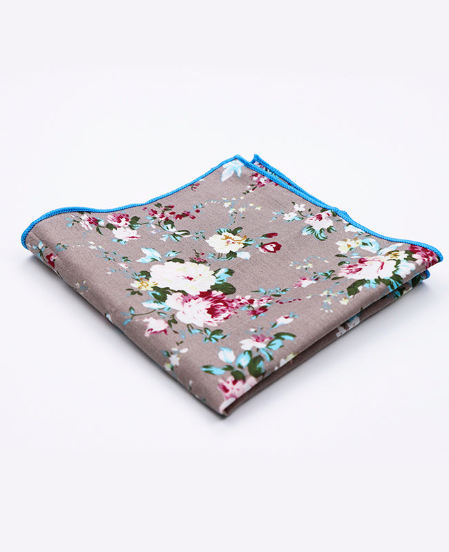 Einstecktuch Liberty Blau Nr. 1 Baumwolle Gaspard | Unipap's