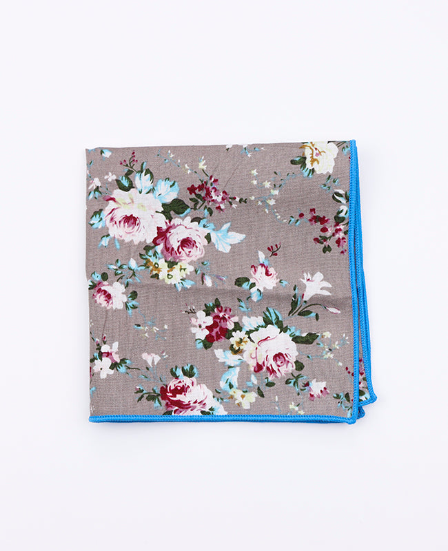 Einstecktuch Liberty Blau Nr. 1 Baumwolle Gaspard | Unipap's