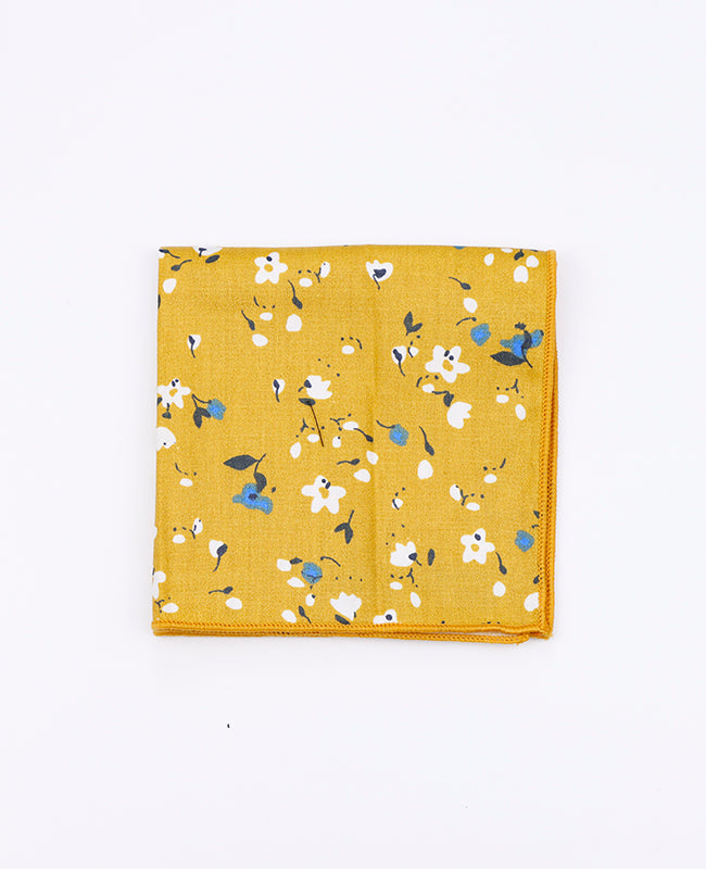 Pochette de Costume Liberty Jaune en Coton «Gaspard»