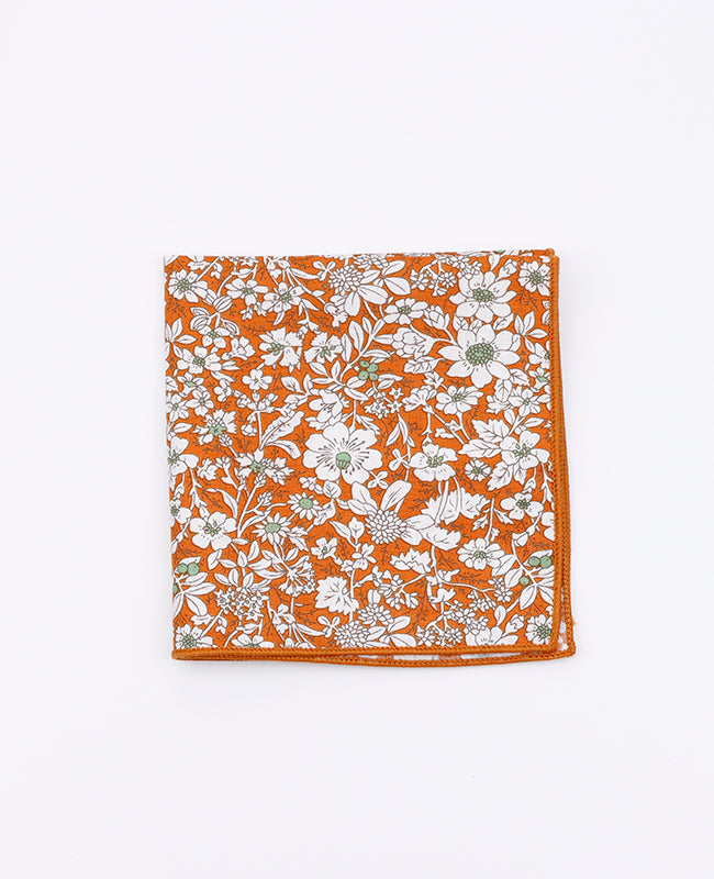 Einstecktuch Liberty Orange aus Baumwolle | Clovis - Unipap's