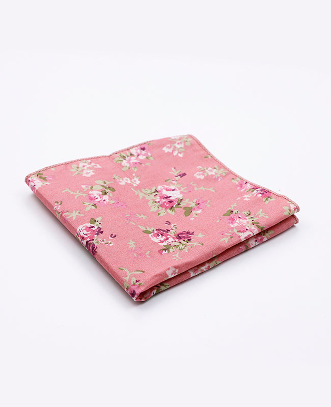 Einstecktuch Liberty Rosa aus Baumwolle | Charles - Unipap's