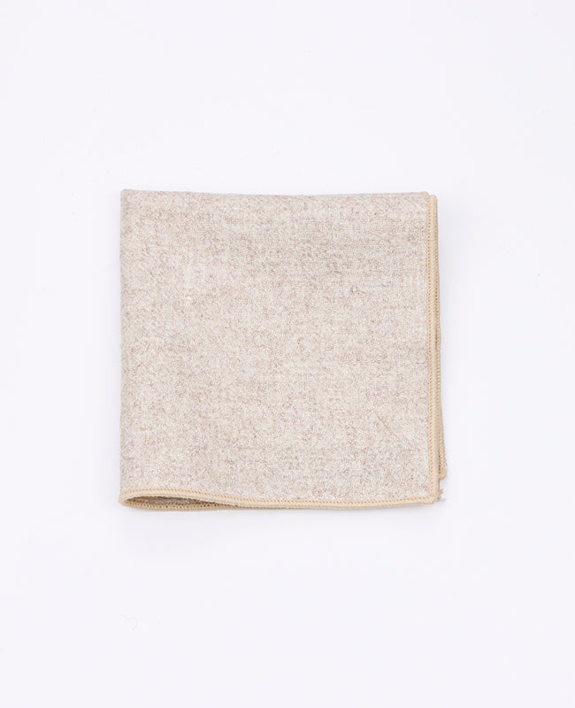 Einstecktuch Beige n°2 aus Wolle | Claude - Unipap's