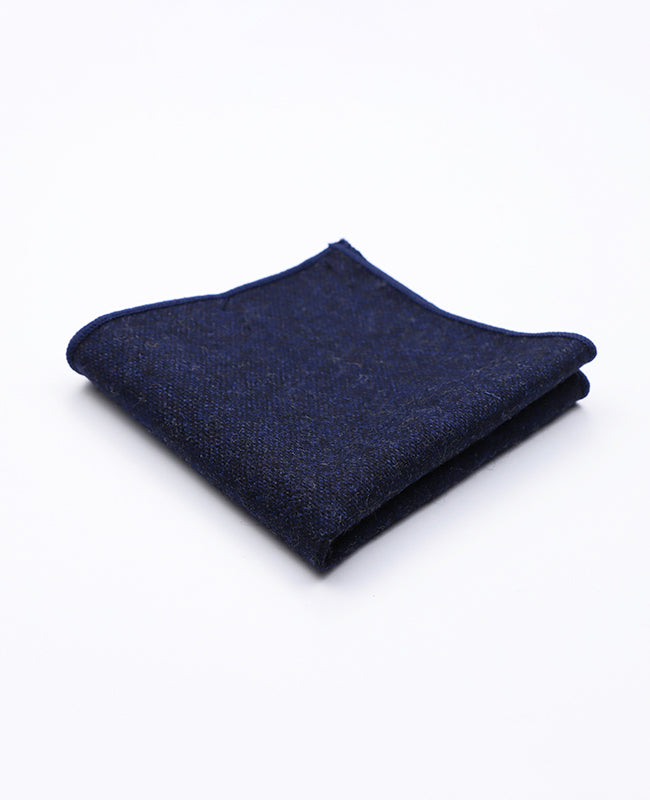 Einstecktuch Blau n°2 aus Wolle | Claude - Unipap's