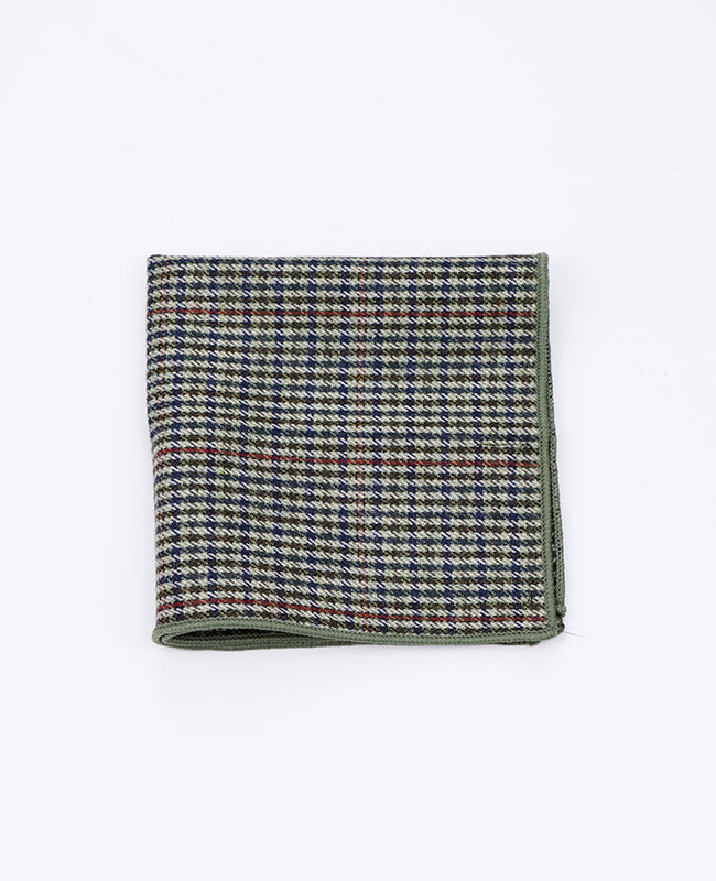 Einstecktuch Tartan Grau Nr. 9 aus Wolle | Nobert - Unipap's