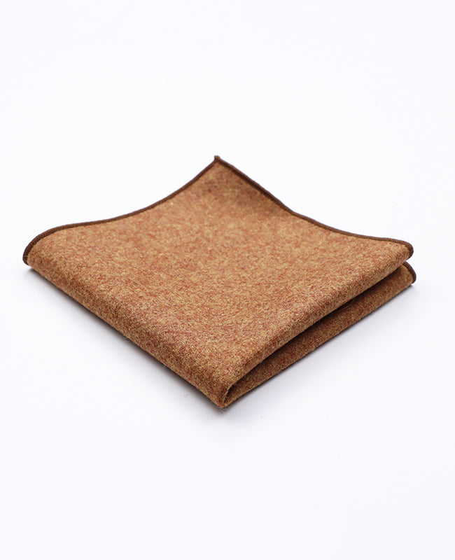 Pochette de Costume Marron en Laine | Claude - Unipap's