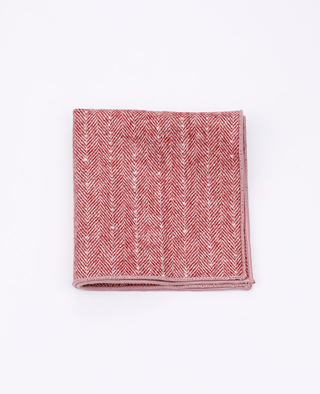 Einstecktuch Rot n°1 aus Wolle | Claude - Unipap's