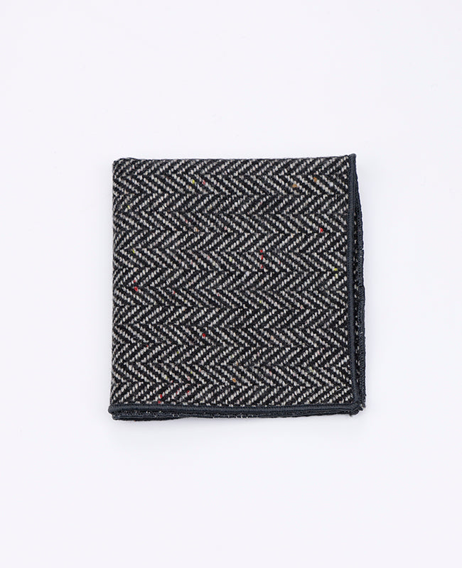Einstecktuch Tartan Grau Nr. 1 Wolle | Norbert - Unipap's