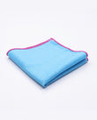 Einstecktuch Blau Unisex Nr. 2 aus Leinen 