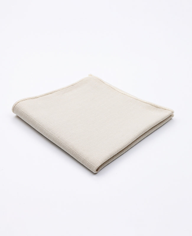 Einstecktuch Beige aus Baumwolle | Oscar - Unipap's