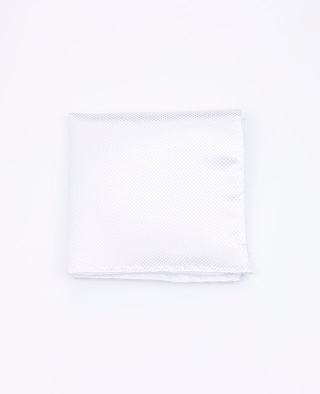 Weißes Einstecktuch aus Polyester Martin 
